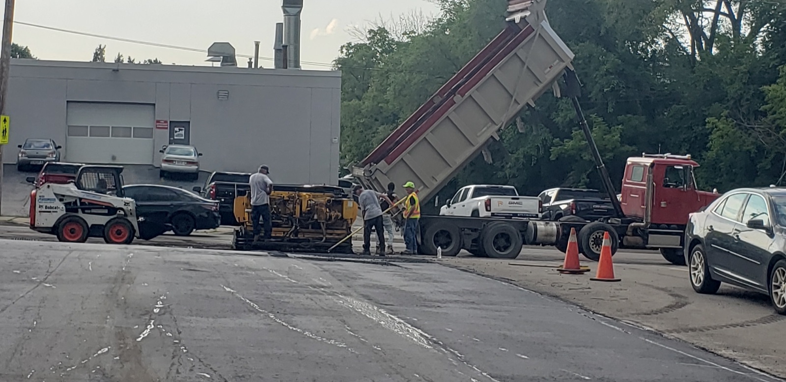 Burlington asphalt paver finish