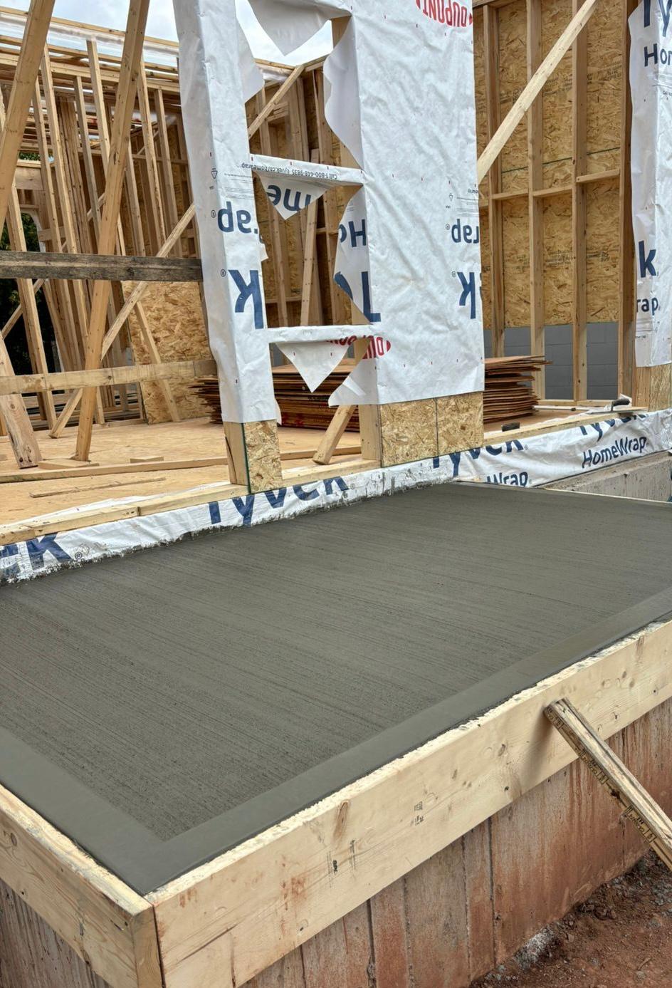 New build concrete