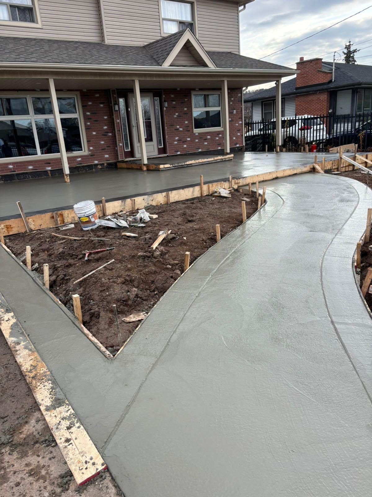 Concrete patio project