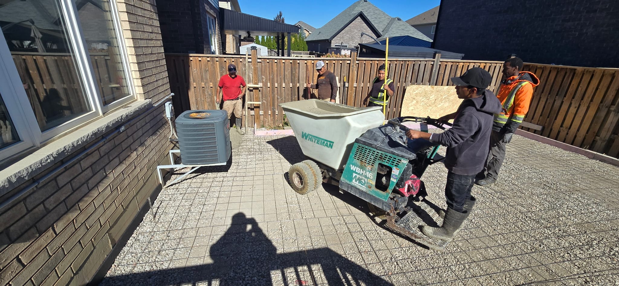 Concrete pour