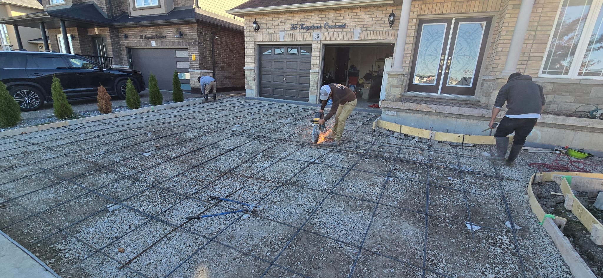 Concrete rebar preparation