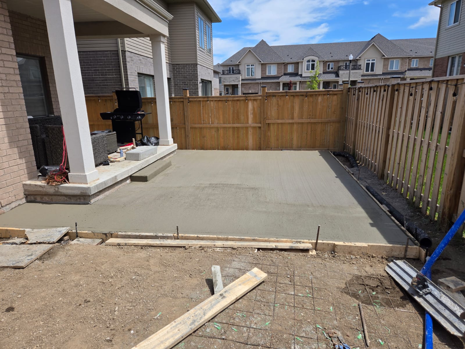 Concrete patio