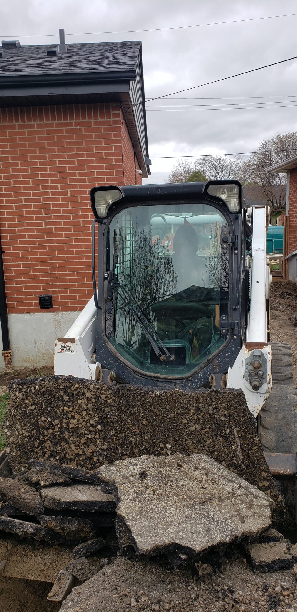 Excavation with bobcat