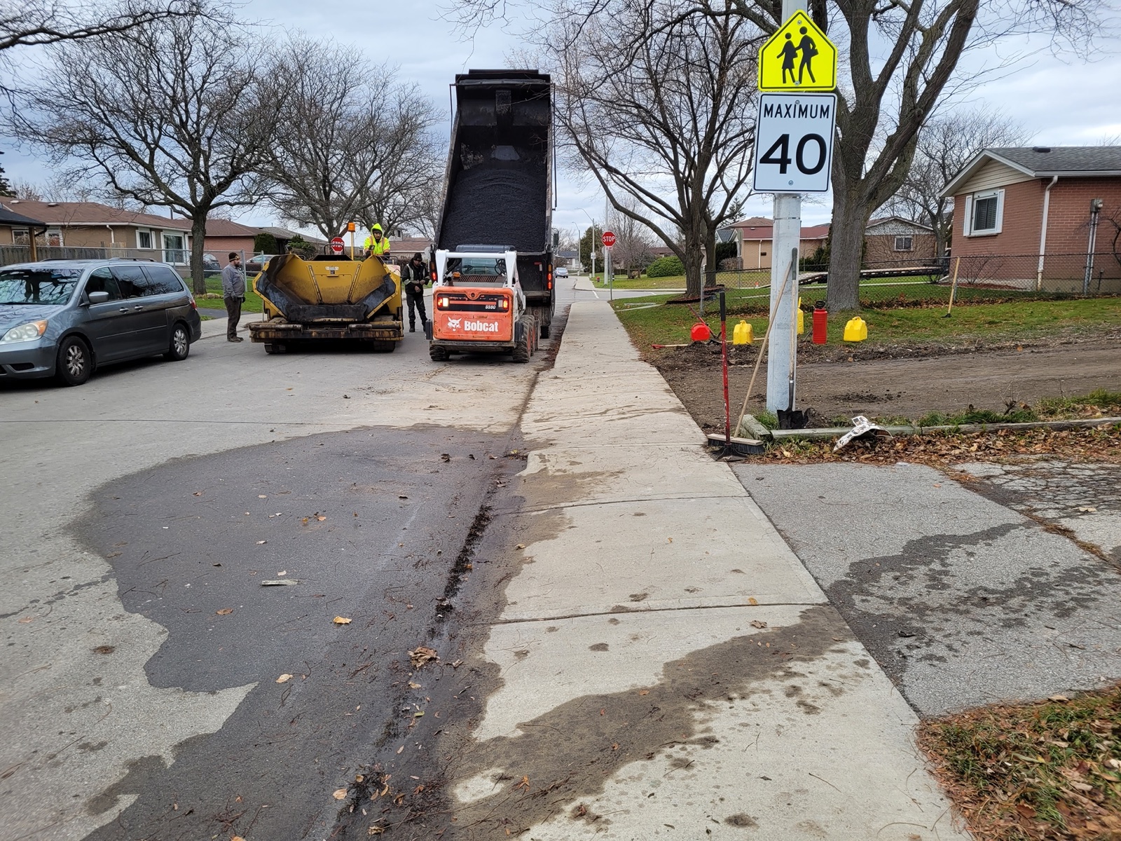 Asphalt paving project