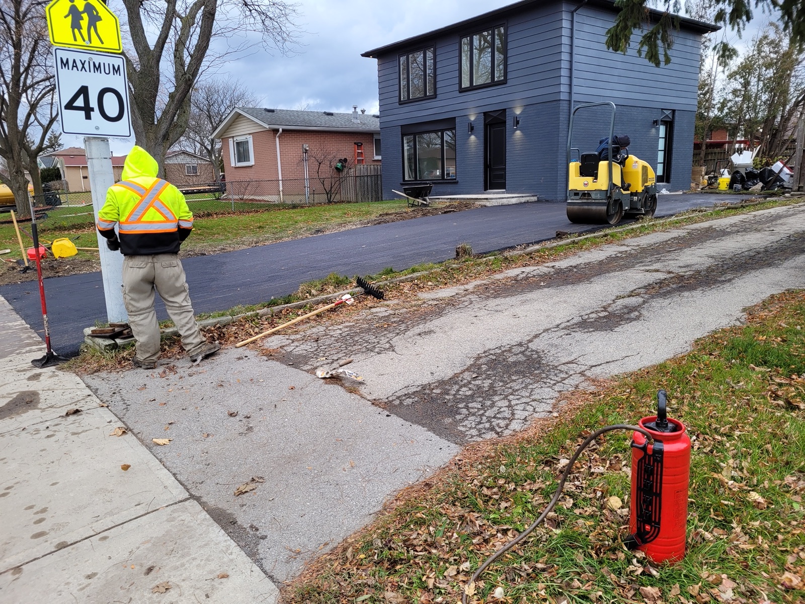 Asphalt paving project